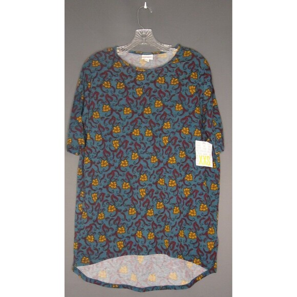 LulaRoe Irma Tunic Multicolored Hi Low Hem Womens Size XXS - Picture 2 of 5